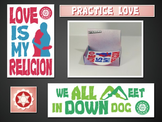 Practice Love Stickers